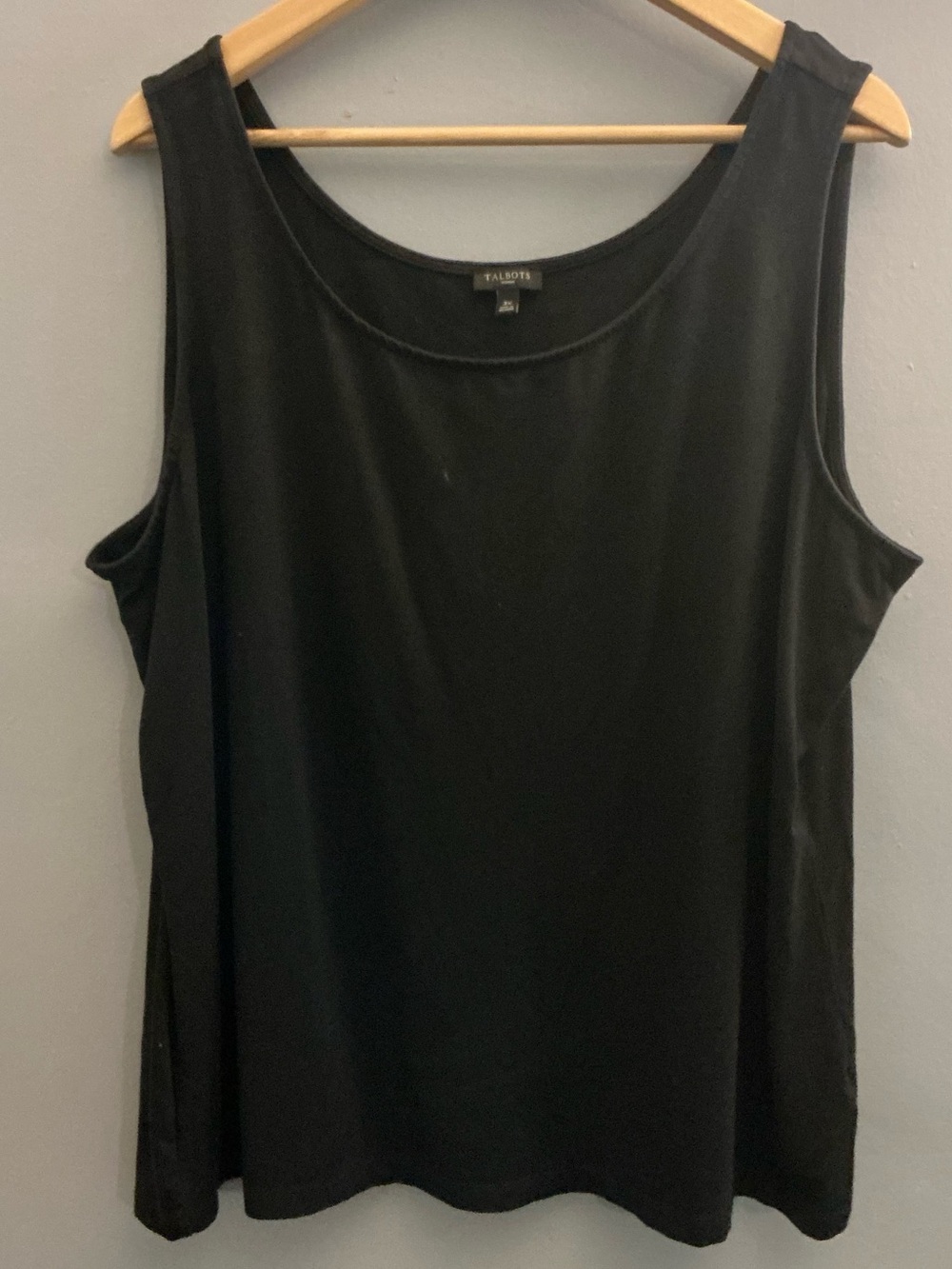 Talbots Woman Black Sleeveless Knit Tank Top 3X